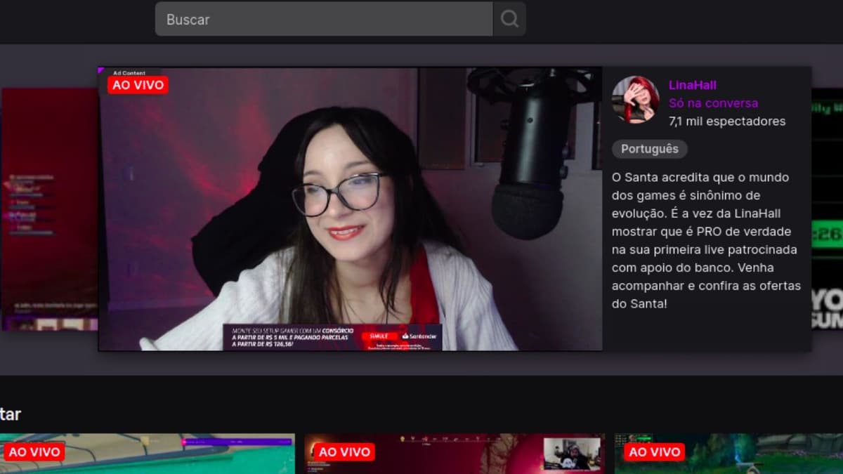 Campanha "Se Tem Santa Tem Game" - Santander